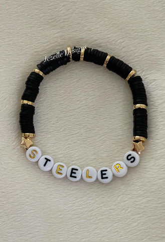 Image of SPORTS Friendship Bracelets, VGK Vegas Hockey Football jewelry, sports teams beaded bracelets, Friendship Bracelets, stocking stuffers