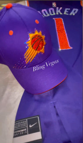 Image of Customized Bling Devin Booker SUNS Basketball Jersey