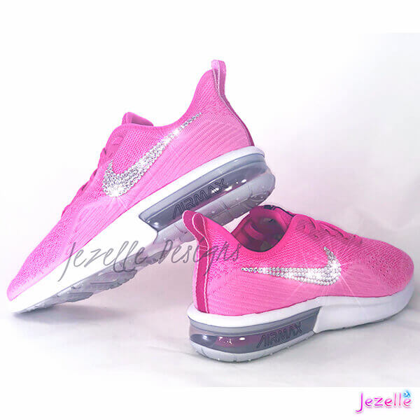 sopa suspender Superioridad Bling Pink Nike Air Max Sequent 4 -Jezelle.com