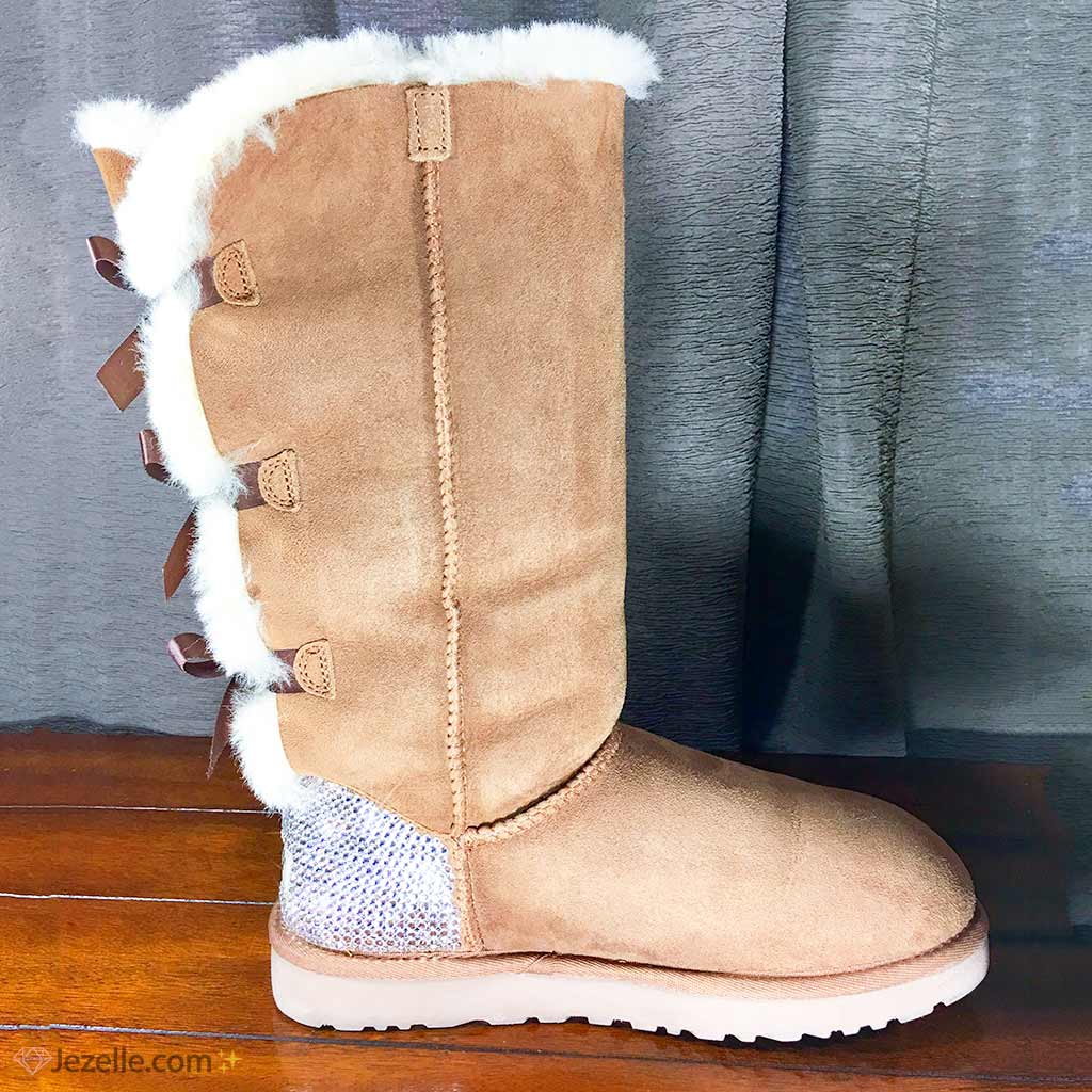 Bling Bailey Bow Tall Uggs® with Ultra-Premium Crystals - Jezelle.com